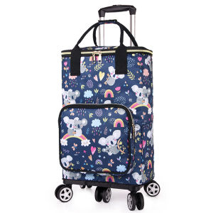 SG READY🔥Retractable Folding Shopping Trolley Bag Household Universal Wheel Detachable Trolley Insulated Shopping Bag Shopping Cart Marketing Trolley Grocery Trolley Foldable Trolley Cart