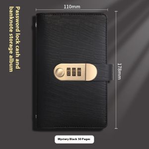 LAL an toàn Khóa mật mã ngăn đựng tiền với họa tiết da cá sấu cho lưu trữ tiền mặt