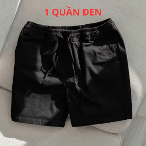 Combo 3 Quần Short Quần Đùi Nam Nữ Vải Kaki Nhung Cao Cấp lưng đai thun  thoáng mát mềm mịn QTS08