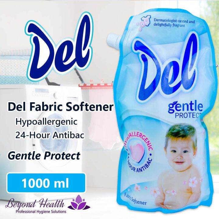 Del Fabric Conditioner 1000ml Gentle Protect Refill Pouch With