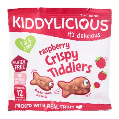 Kiddylicious Crispy Tiddlers Raspberry (12g)