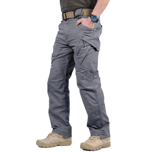 Mens Tactical Pants Seluar Cargo Lelaki Waterproof Stretch Fabric Outdoor Casual Multi Pockets