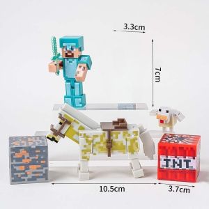 Magnetic Building Blocks Mine World Magnet Cube Set STEM Montessori Sensory Toy for Kids Boys Girls Ages 3+ DIY Model Children