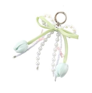 Premium Flower Inspired Mobile Lanyard Beaded Neck Strap For Phone Case Protections And Style Enhancement