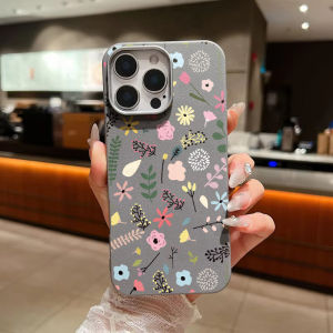 INS Flowers Leaf Daisy PU Leather Case for Tecno CAMON 30s 30 40 20 Pro Spark 40C 40 Pro+ Light Thin Retro Simple Shockproof Cover
