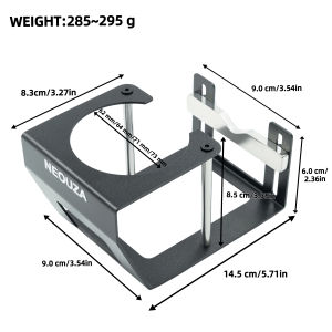 NEOUZA Tamping Station 51mm Adjustable Height for De’Longhi | Stainless Steel Stable Tamping Universal Fit No Assembly Easy Height Adjust Dishwasher Safe Home Barista
