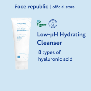 Face Republic Hydro Derma Gentle Cleanser 100mL [Dry Sensitive Skin Mild pH / 8 Types of HA] Vegan