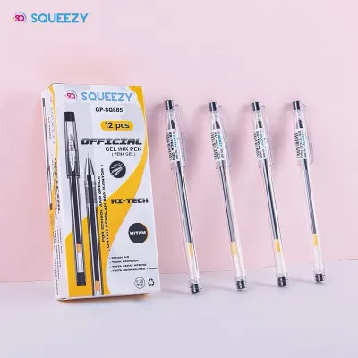 [12 Pulpen] HI-Tech Gel 0.28mm - SQUEEZY HI-TECH