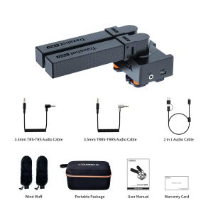 COMICA Traxshot Pro siêu hình tim biến đổi tất cả-trong-một bên ngoài Shotgun Microphone 3 chế độ đón Micro Video cho máy ảnh DSLR Iphone Điện thoại Android PC mic cho Youtube ghi âm vlog phỏng vấn vv