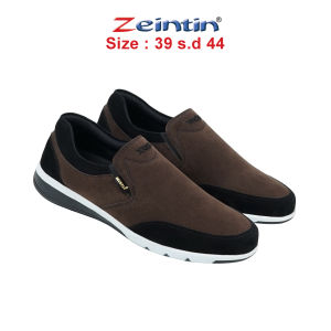 Zeintin - Sepatu Slip On Pria Terbaru Bahan Sintetis Suede Premium Sneakers Slip On Pria Terbaru BJ