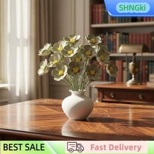 SHNGki 6 8 10pcs Ceramic Artificial Flowers Forget-me-not Floral Never Fading Eternal Flowers Home Decor Bringing Beauty And Hope
