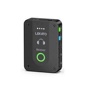 LEKATO MS-02 Wireless In Ear Monitor System 2.4GHZ Stereo Gitar Sistem Monitor In-Ear Wireless untuk Latihan Bermain Gitar