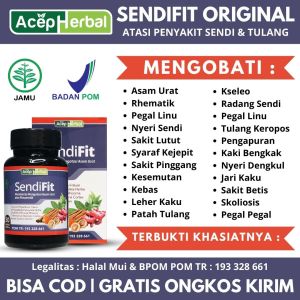 Sendifit Acep Herbal Asli Obat Asam Urat Rematik Pegal Linu Nyeri Sendi Syaraf Kejepit Sakit Pinggang Sakit Lutut Patah Tulang Alami