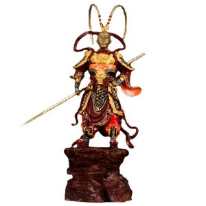 Tượng tôn ngộ không tề thiên đại thánh bằng đồng decor cao 40cm đế rộng 11x13cm nặng 29kg