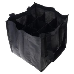 Kirilgu Spacious Nonwoven Wine Hand Bag 6 Secure Slots Leak Proof DesignDrink Carriers Bag Easy Transport Parties Outdoors P9M4Y