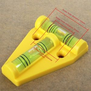 MINUTE Thước đo độ nghiêng Thước đo độ nghiêng mini Vỏ nhựa Ngang Dọc Thước Thủy Cầu Tam Giác Bền bỉ Cấp độ vòng tròn Dụng cụ đo lường chính xác Dành cho xe