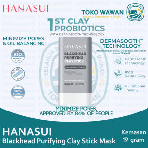 Hanasui Blackhead Purifying Clay Stick Mask - Masker Wajah Mengecilkan Pori-Pori dan Menghilangkan Komedo