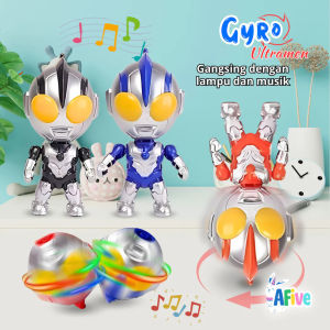 [AFive] Flash Gyro Ultramen Mainan Musik Lampu Warna Warni Interaktif Anak Laki Laki Hadiah