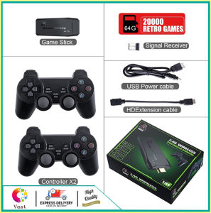 Monster Built-in 20000 Games M8 Upgraded 4K Ultra-HD Video Game Console 64G Retro Handheld Game Console With Wireless Controller Video Games Stick For PS1/GBA/FC