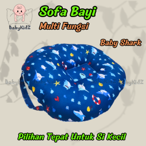 Sofa Bayi Jumbo Multifungsi Motif Karakter – Kasur Bayi Empuk dengan Resleting & Pegangan Praktis