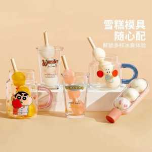 Ice Ball Mold Creative Tanghulu Ice Cube Mold with Straw Ice Cube Cup Summer Ice Making Mold冰球模具