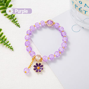 Bevavar Gelang Manik Manik Gelang Motif Kartun Sanrio Gelang Tangan Manik Kristal Fashion Gelang Anak Gaya Korea Tali Rambut Sanrio