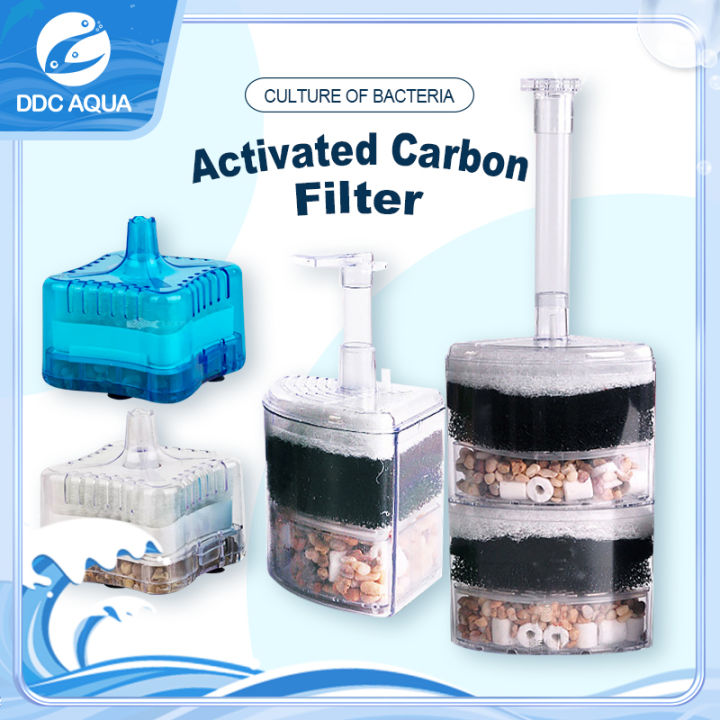 【DDC AQUA】Aquarium corner filter Fish Tank Activated Carbon Filter