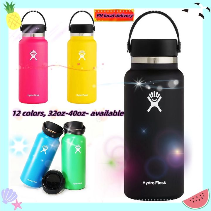 【🥇2023】 water bottle tumbler 12 color 32-40oz wide mouth thermos for 48 ...