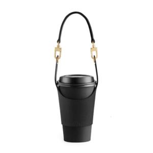 Xách tay Cốc chịu nhiệt tay áo túi đựng chai nước chất liệu da PU Cà Phê Bảo vệ bìa cho sinh viên và những người đam mê cà phê