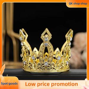 ✨QK shop✨ Bridal Wedding Tiaras Crystal Little Crown Brithday Cake Baking Decorative Head Jewelry Childrens Small Diadem Hair Accessories