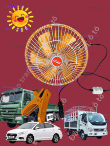 Quạt cabin 11in 26cm 12v 24v lắp cho xe ô tô ben thùng xe con các loại quạt dùng cho máy xúc máy đào xe lu