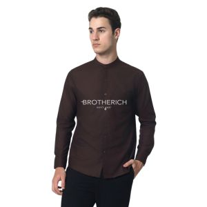 BROTHERICH - CHARLIE - Kemeja Pria Lengan Panjang - Long Sleeve Shirt - Kemeja Koko - Kemeja Kerah Sanghai - Kemeja Shanghai
