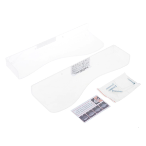 1 Pair Acrylic Wall Mounted Shoe Rack Adjustable Height Floating Display Shelf for Sneakers and Heels Sports Shoe Holder