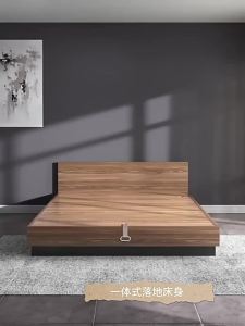 Tatami Bed HDB Storage Bed Solid Wooden Drawers Bed Frame Tatami Storage Bed Queen King Bed Tatami High Storage Modern Minimalist Storage Bed Frame with Storage