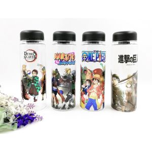 Anime Water Bottle 500ml Demon Slayer One Piece Naruto AOT Titan Tokyo Revengers Manga Botol Air
