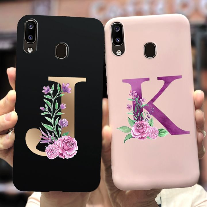 For Samsung Galaxy A20 Case Cute 26 Letters Cover For Samsung A20