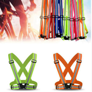 2021 Adjustable Reflective Vest Safety Jacket High Visibility Cycling Clothes Reflective Belt for s and Kids Safety Vest