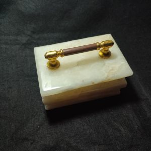 (BISA COD) TEMPAT PERHIASAN BENTUK PERSEGI PANJANG MARMER 15 x 10 x 6.5 cm - KOTAK AKSESORIS MURAH