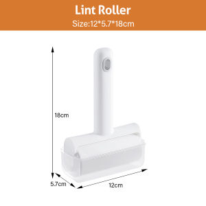 Universal for Clothes and Carpets – Powerful Lint Remover Roller – Roll-On Cat Hair Adhesive Brush Cleaner – High-Efficiency Lint Roller