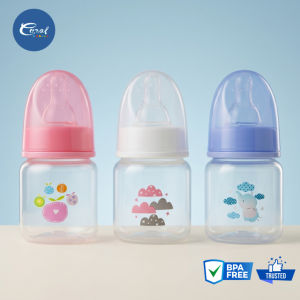 Coral Babies 2oz Newborn Baby Feeding Bottle Set of 3 Colorful Feeding Set