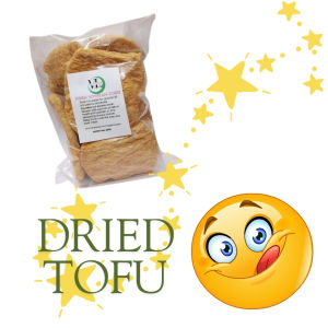 Dried Tofu or Dried Bean Curd  Meat alternative Taste like Chicharon