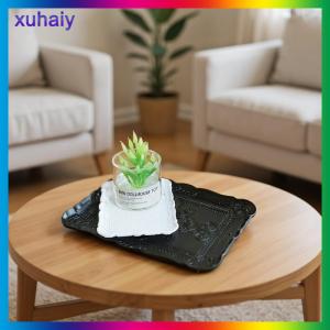 xuhaiy 1Pcs Dollhouse Simulation Mini Pattern Plate Food Dish Plates Kitchen Tableware Decoration Dolls House Accessories Toys
