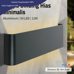Jumei Lampu Dinding Hias Minimalis LED Wall Lamp Aluminium 12W Warm White - B1001