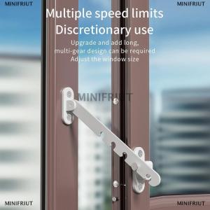 [COD] MINIFRIUT ตัวล็อคหน้าต่างสำหรับเด็กแบบปรับได้ตัวล็อกป้องกันการตกการดูแลตัวจำกัดสำหรับเด็กที่ป้องกันหน้าต่าง