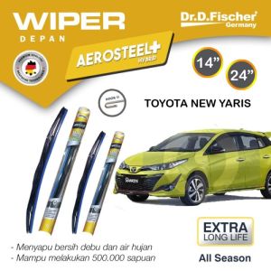 Wiper Toyota All New Yaris Dr Fischer Karet Kaca Mobil Hybrid 14-24