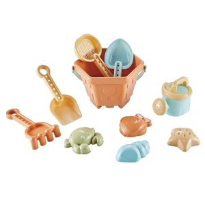 6-10PCS Kids Beach Toys Set Shovel Water Beach Barrel Digging Tool SandCastle Building Outdoor Toys Mainan Pasir Pantai Anak Mainan Pantai