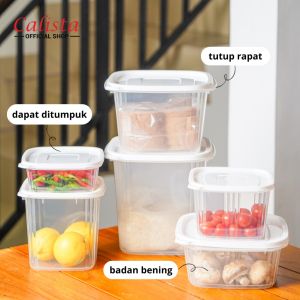 【CALISTA】STELLA SET ISI 6 PCS UKURAN BESAR FOOD CONTAINER WADAH PENYIMPANAN MAKANAN SERBAGUNA