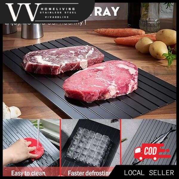 Fast Thaw Frozen Food Meat Fruit Quick Defrosting Plate 36CM x