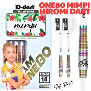 ONE80 SOFT TIP DART - 18G MIMPI VHD 90% TUNGSTEN SIGNATURE SOFT DARTS SAKUMA HIROMI (ARROW DART)