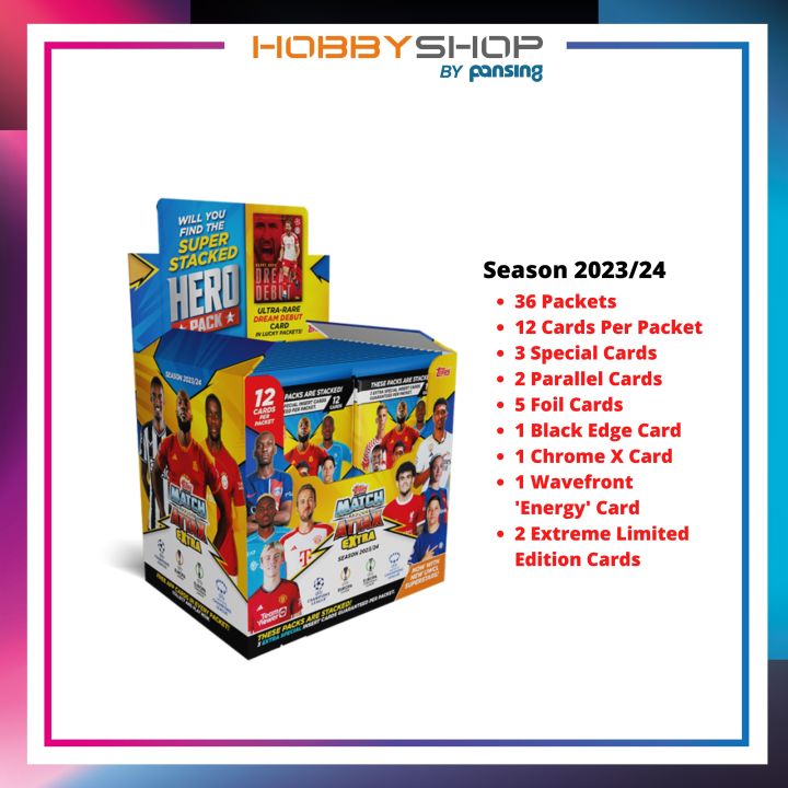 TOPPS Match Attax UCLMA Extra Card 23/24 Trading Card Game 23/24 BOX (36 PACKETS) TCG | Lazada Singapore TOPPS Match Attax UCLMA Extra Card 23/24 Trading Card Game 23/24 BOX (36 PACKETS) TCG | Lazada Singapore